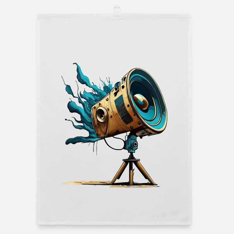 Retro Telescopic Speaker Organic dish towel