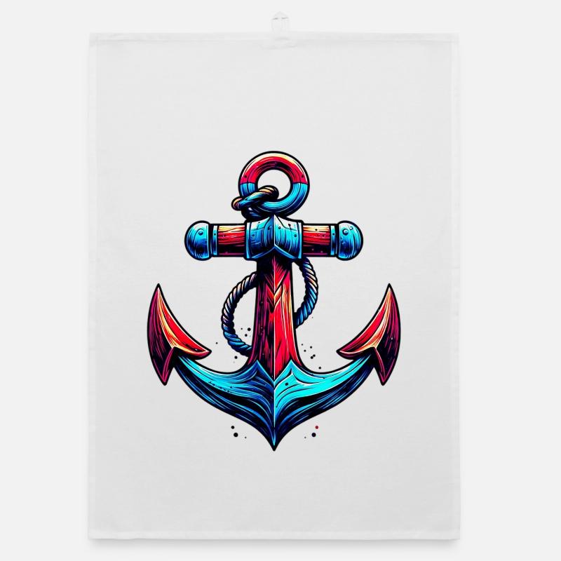 Ein Anker Organic Geschirrtuch