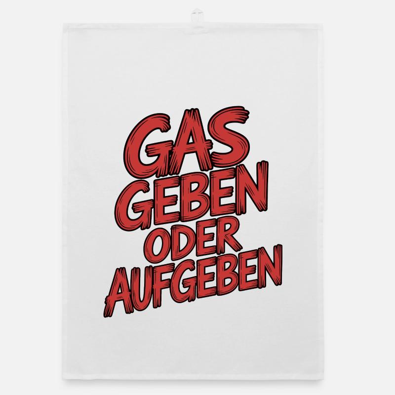 Gas geben oder Aufgeben Organic Geschirrtuch