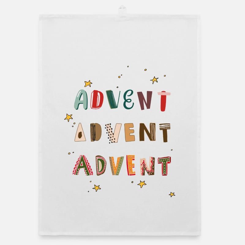 Advent Advent Organic Geschirrtuch