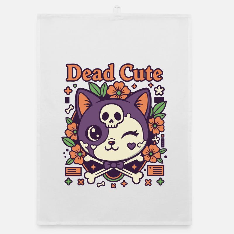 Culte du Chat Mort Mignon Torchon bio