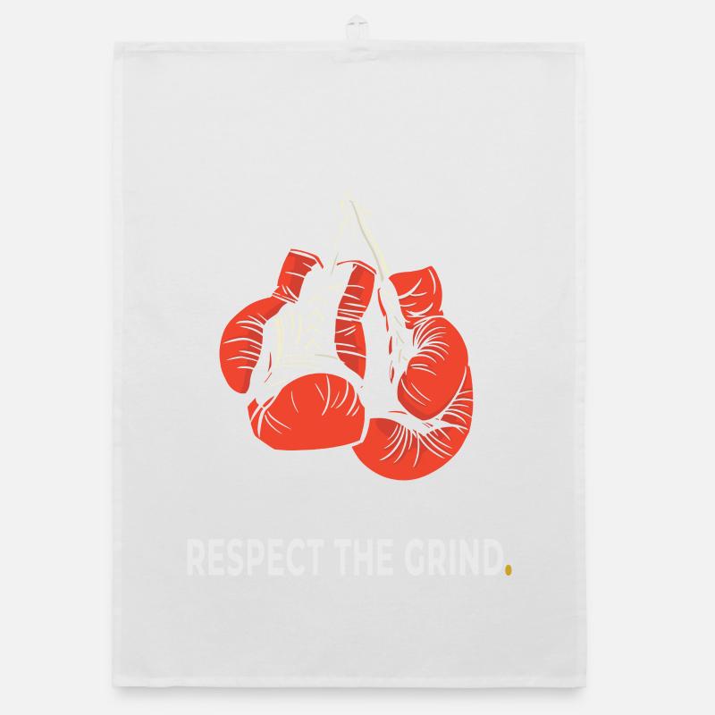 Respectez la ruée – Motivation pour la boxe Torchon bio