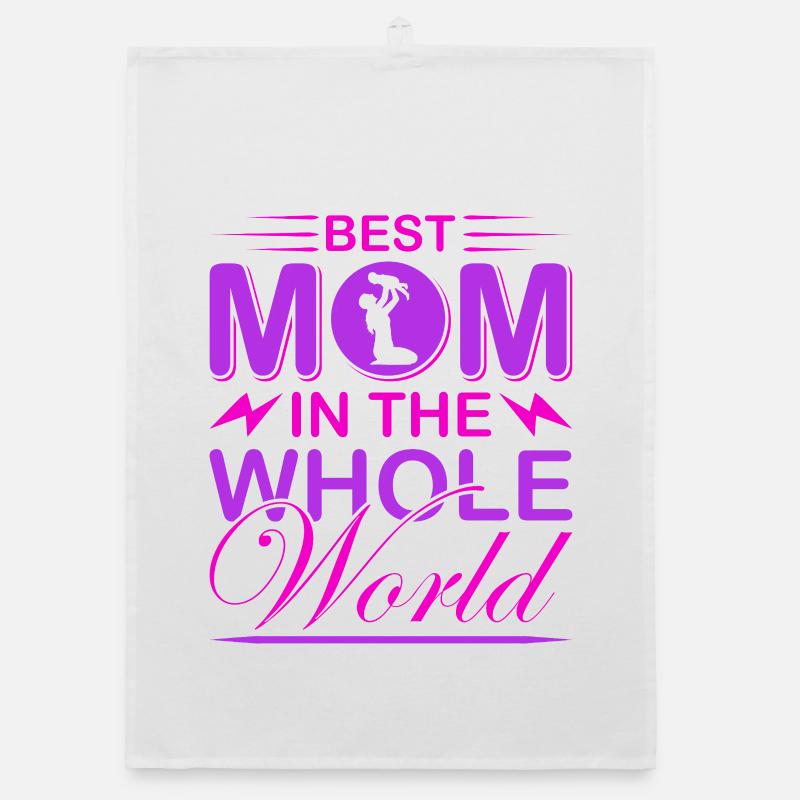 Beste Mama der ganzen Welt – Muttertagsgeschenk Organic Geschirrtuch