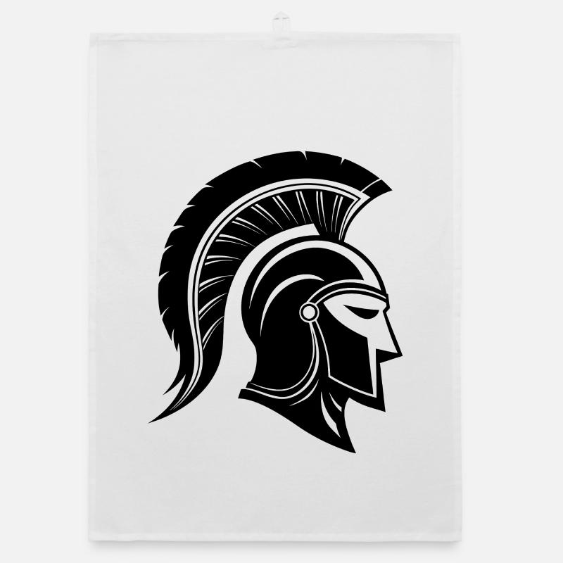 Spartan helmet Organic dish towel