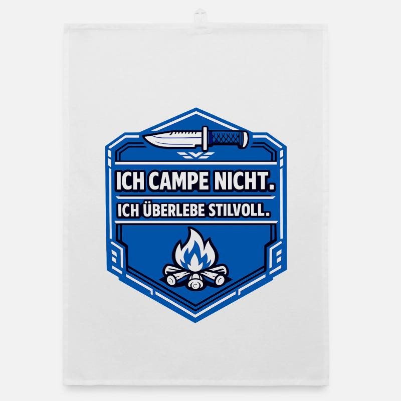 I just like camping Organic dish towel