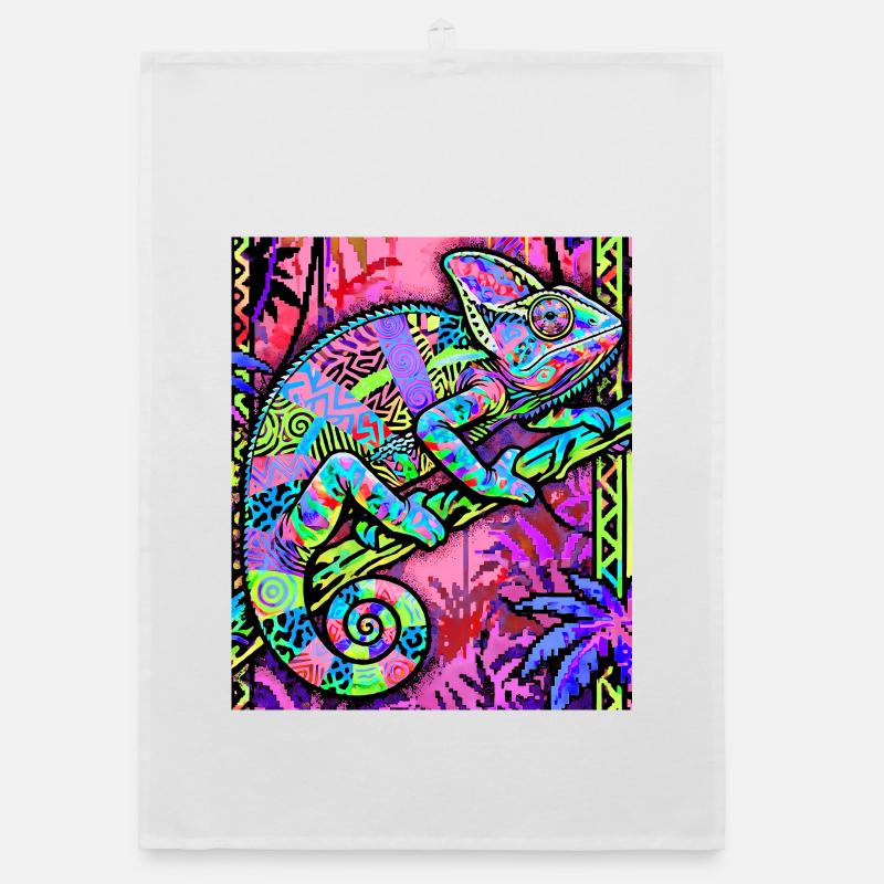 caméléon Torchon bio