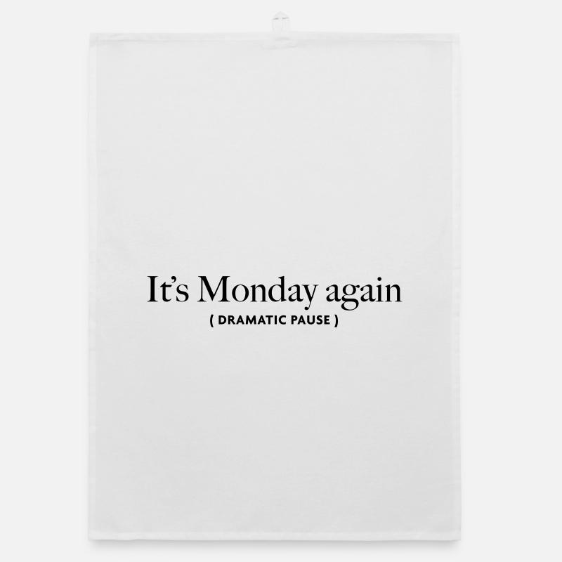 its-monday-again Organic dish towel