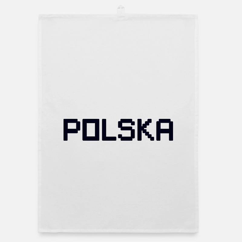 POLSKA Poland - Organic Geschirrtuch - Weiß