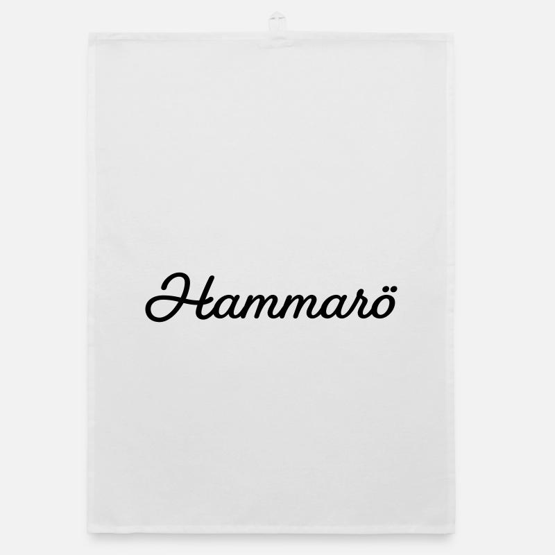 Hammarö schwarz Organic Geschirrtuch