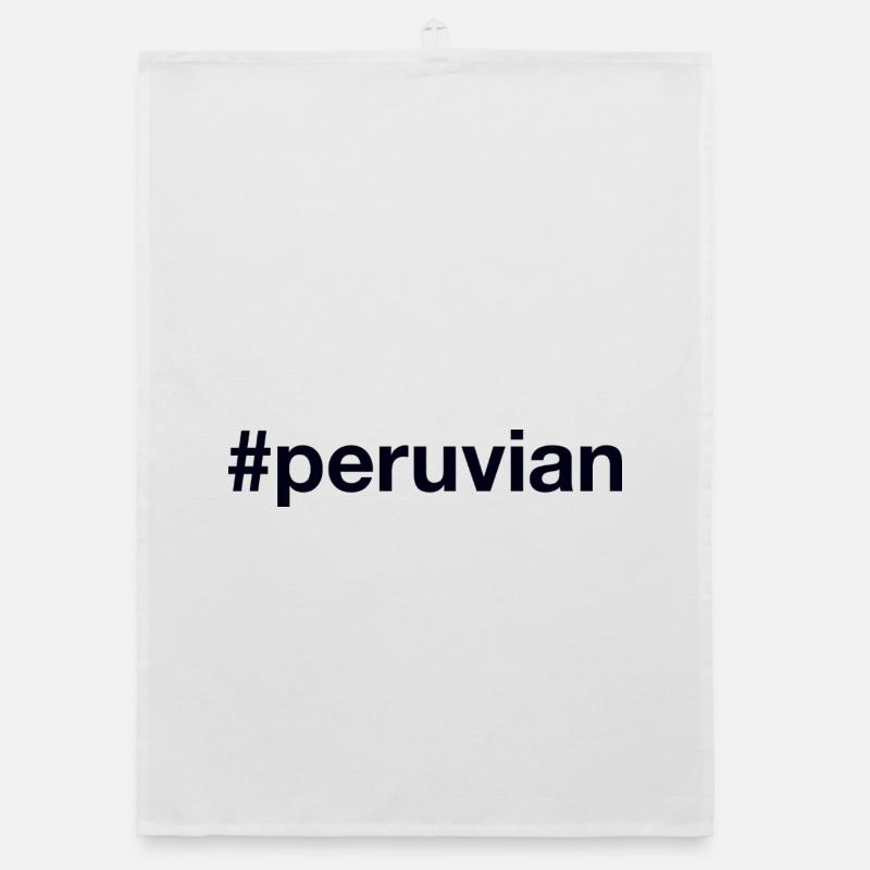 Hashtag péruvien Pérou Torchon bio