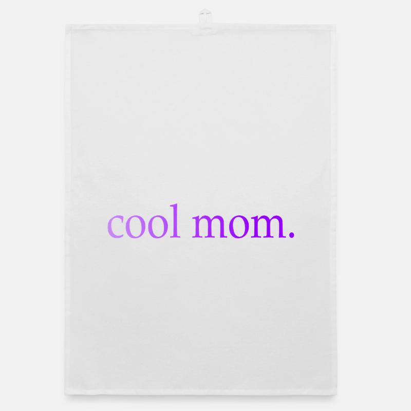 Mama Cool Mom Spruch Organic Geschirrtuch