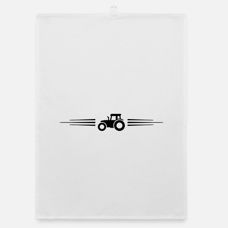 Tractor Symbol Line Organic dish towel