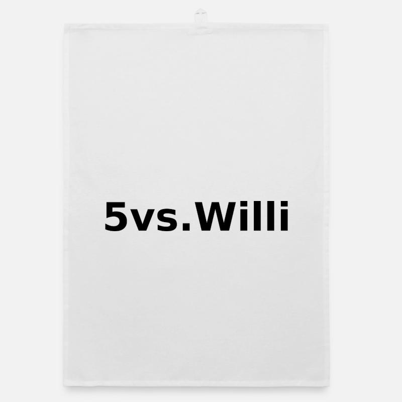 5vs.Willi | Bold Statement Print Organic Geschirrtuch