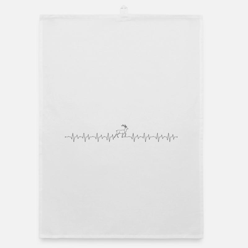 Impression d’art abstrait paysage forestier Torchon bio