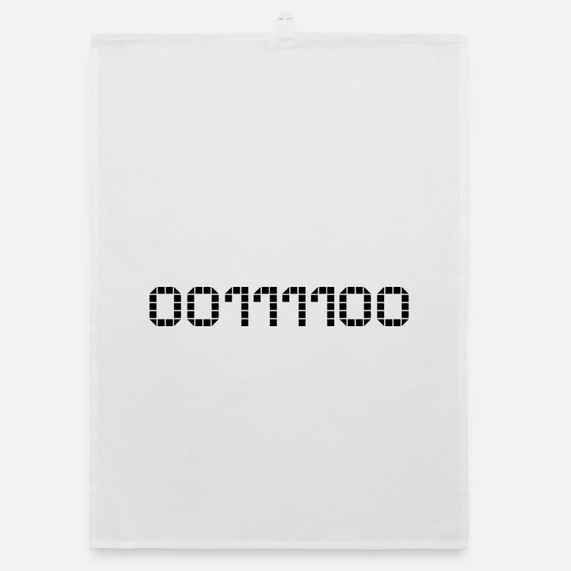 Binary notation - 60 Organic dish towel
