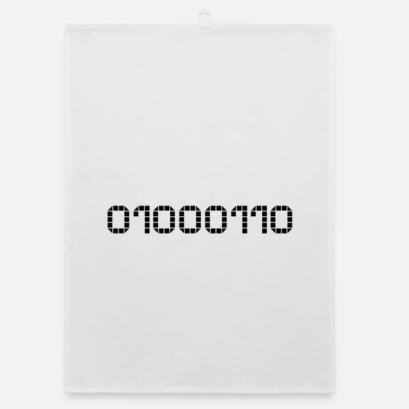 Binary notation - 70 Organic dish towel