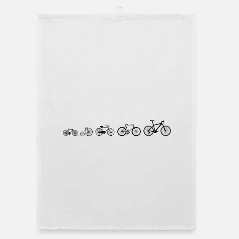 Evolutionsentwicklung des Radfahrens Organic Geschirrtuch