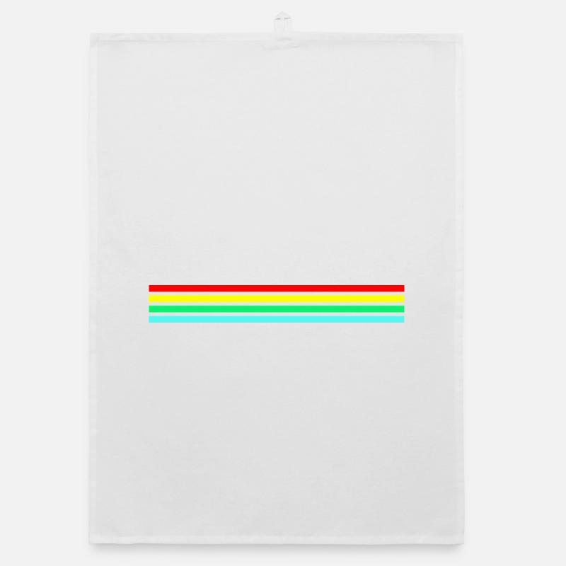 Retro Neon Friendly Raider Organic dish towel