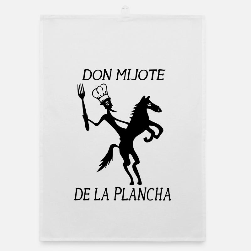 Don Mijote De La Plancha ! - Torchon bio - blanc