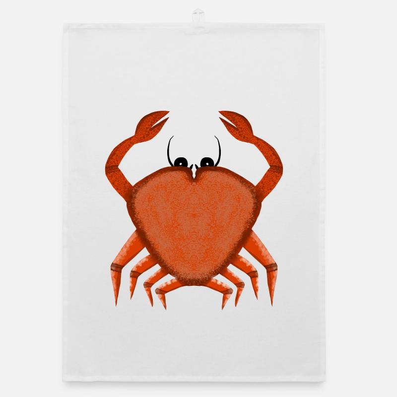 Crab Organic dish towel