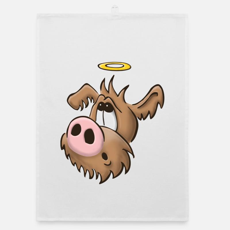 Weaker Dog12 Organic dish towel
