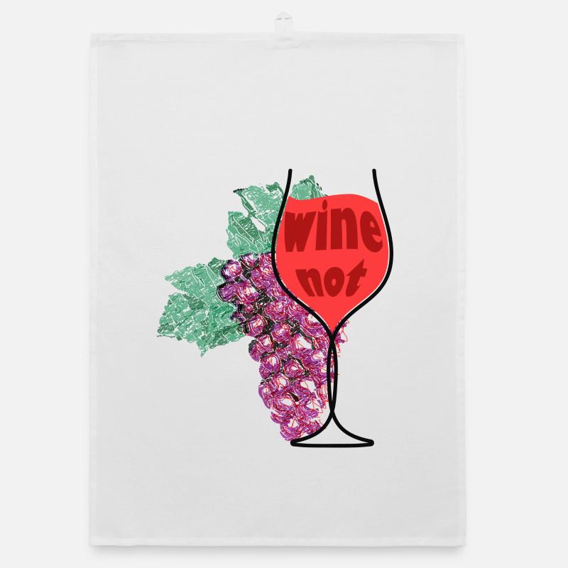 Wine & Grape Organic dish towel