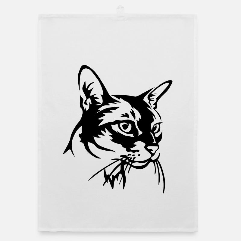 Abessiner Katze Organic Geschirrtuch