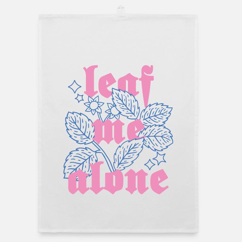 Leaf Me Alone – Botanik mit Attitüde Organic Geschirrtuch