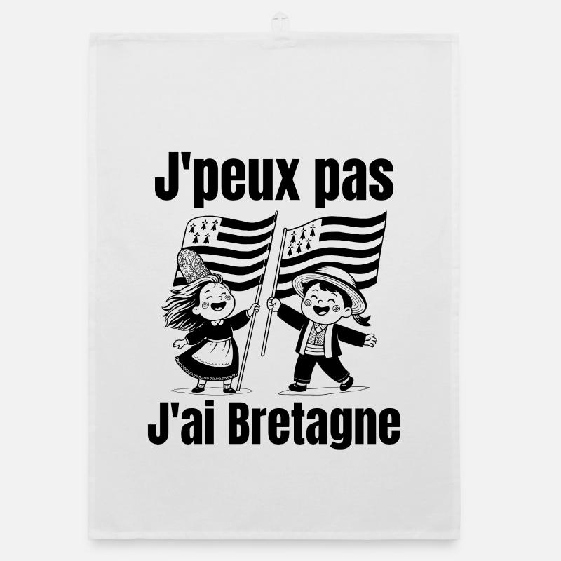 Brittany, ich bin ein Breton, lang lebe Brittany Organic Geschirrtuch