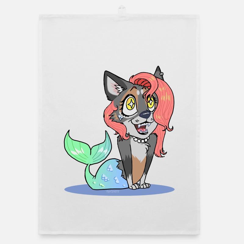 Coral (Chibi Version) (von Leni Riosa) Organic Geschirrtuch