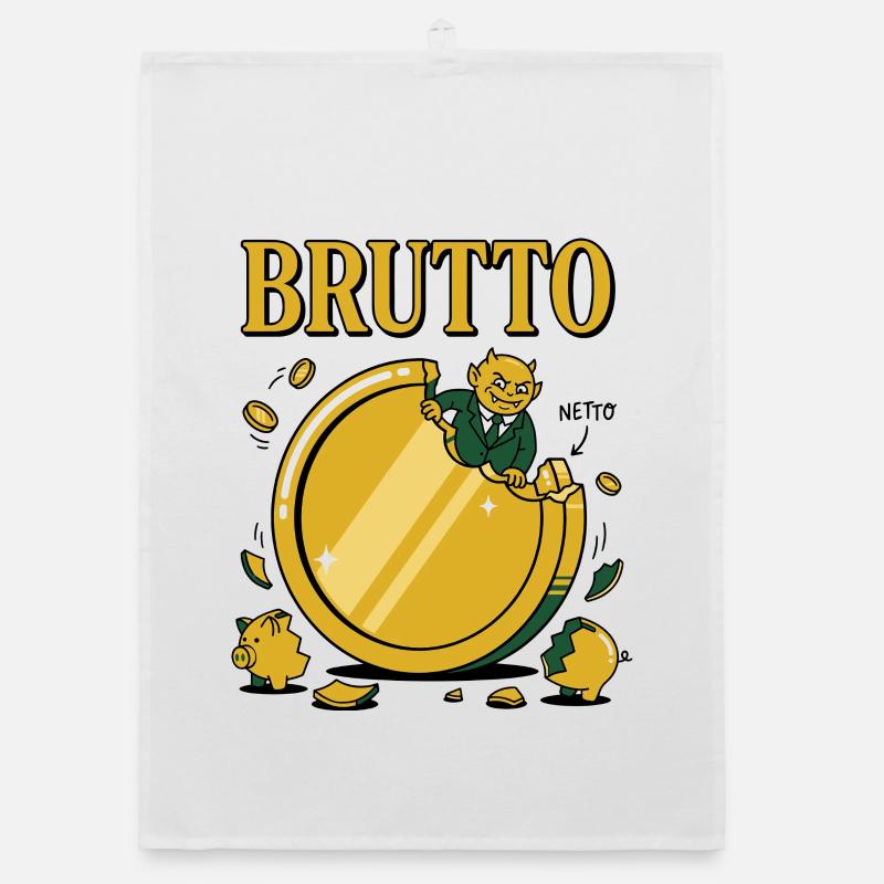 Gross Net Bite The Tax Devil Is Coming Organic dish towel