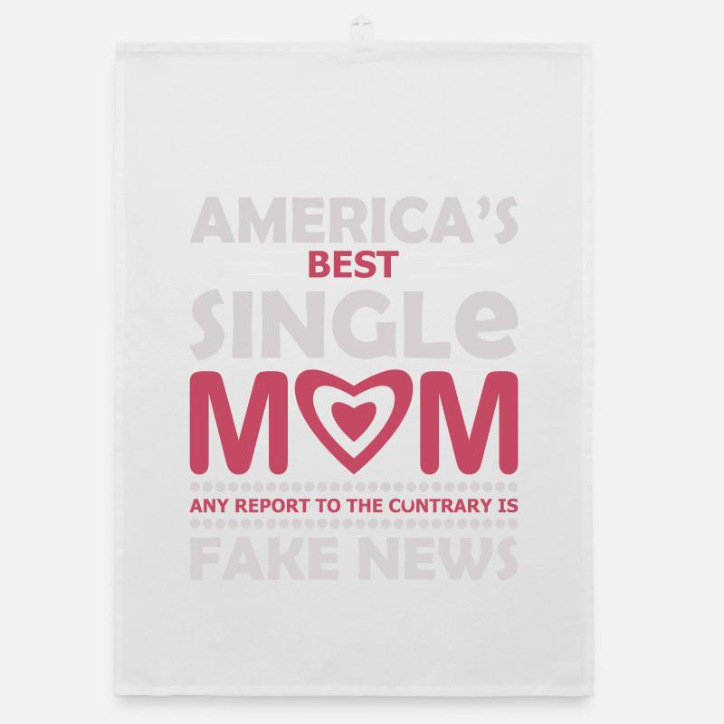 Amerikas beste alleinerziehende Muttertags-Shirt Organic Geschirrtuch