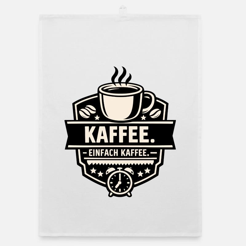 Kaffee. Einfach Kaffee. Organic Geschirrtuch
