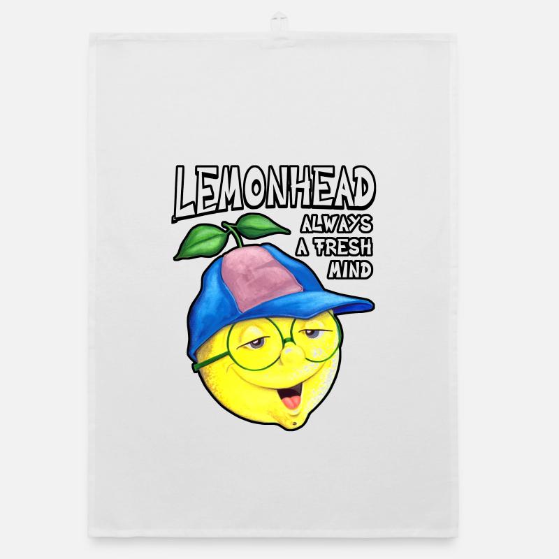 Lemonhead, immer ein frischer Geist Organic Geschirrtuch