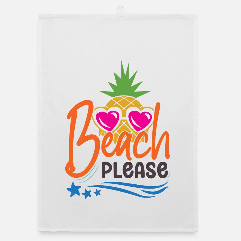 Plage s’il vous plaît Torchon bio