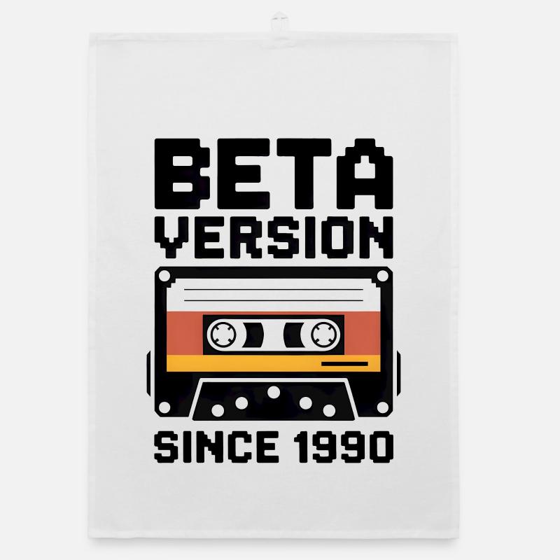 Conception d’impression de cassette rétro Torchon bio