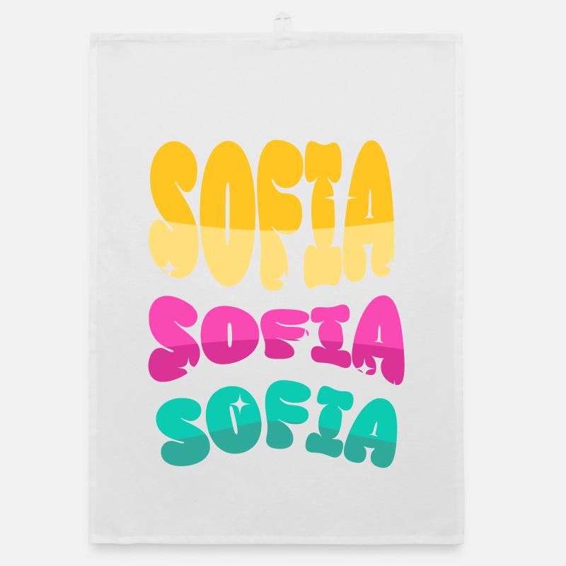 Sofia Name Organic dish towel