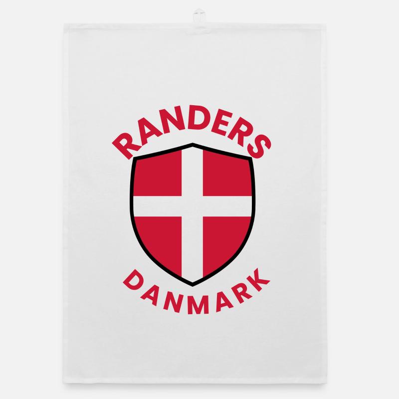 Randers Denmark Shield Flag Organic dish towel