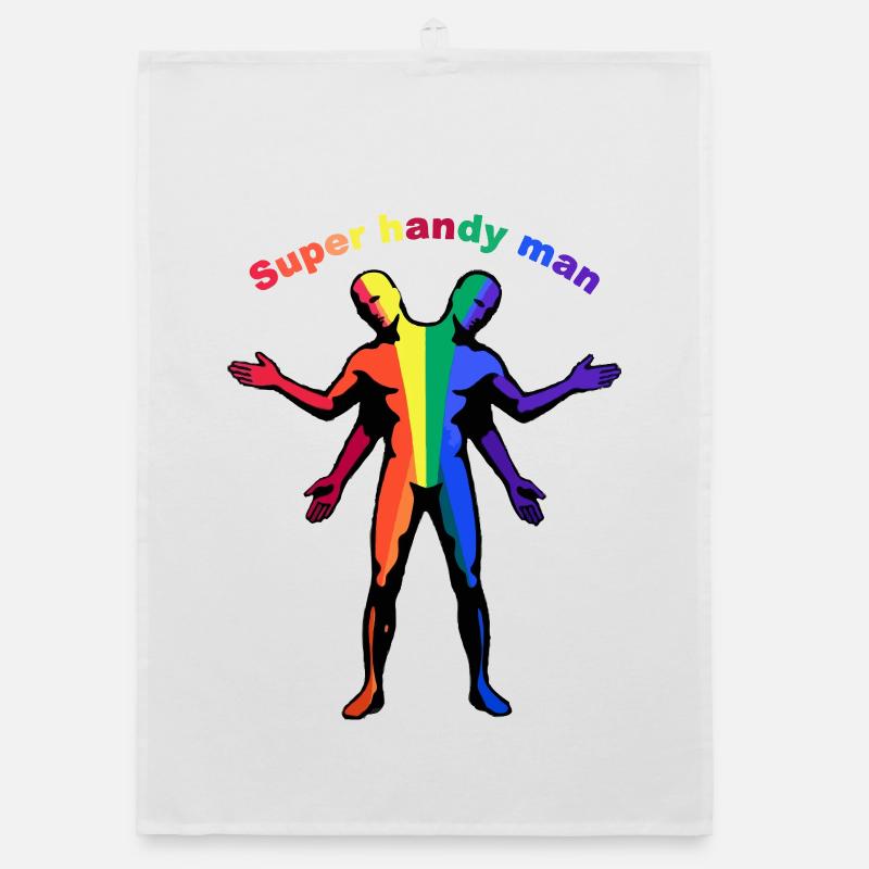 Super Bricoleur Arc-en-ciel Torchon bio