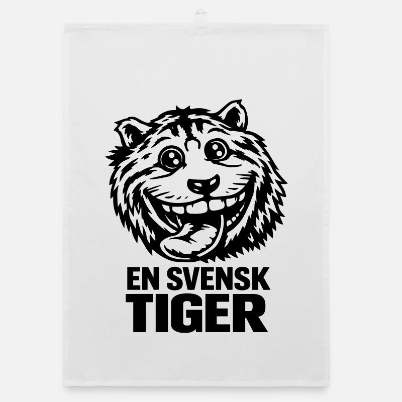 A Swedish tiger Organic dish towel