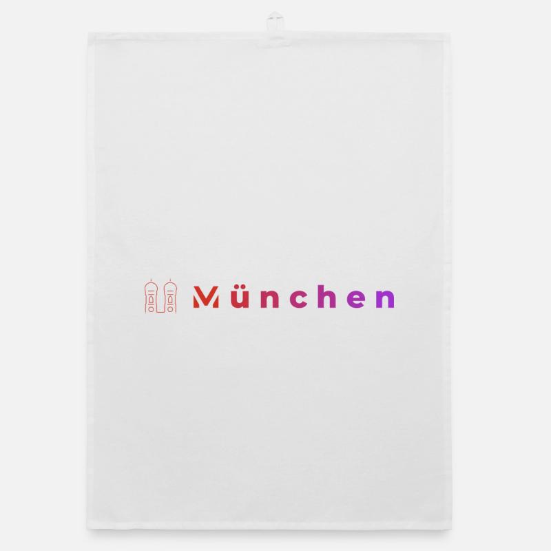 München Nachtleuchten - Organic Geschirrtuch - Weiß