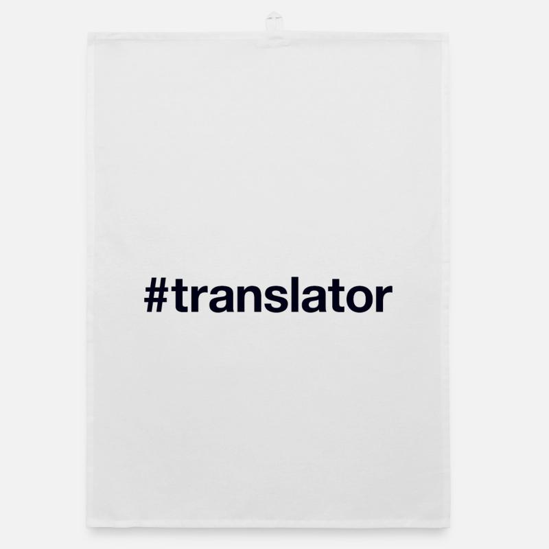 TRANSLATOR Hashtag Organic Geschirrtuch