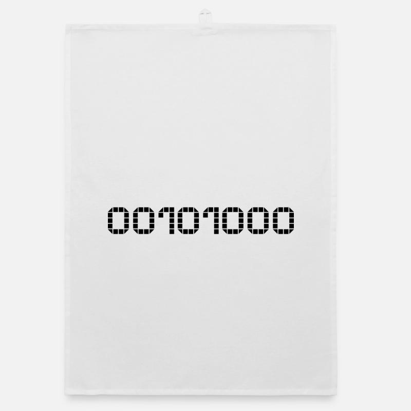 Binary notation - 40 Organic dish towel