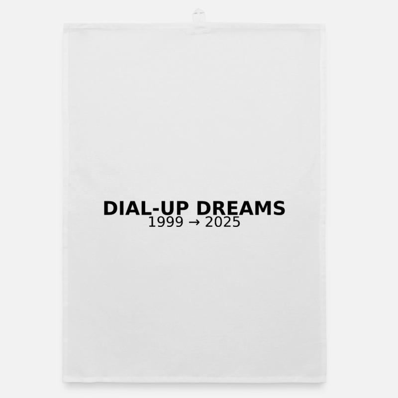 DIAL-UP DREAMS Organic dish towel