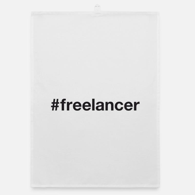 Freelancer Hashtag Organic Geschirrtuch