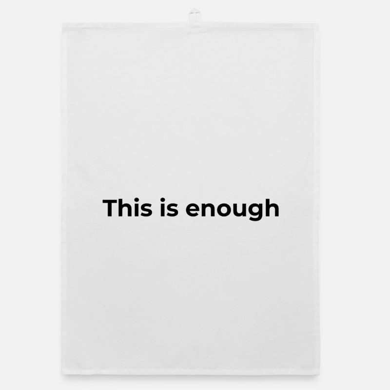 Affirmation Gift | Das ist genug Organic Geschirrtuch