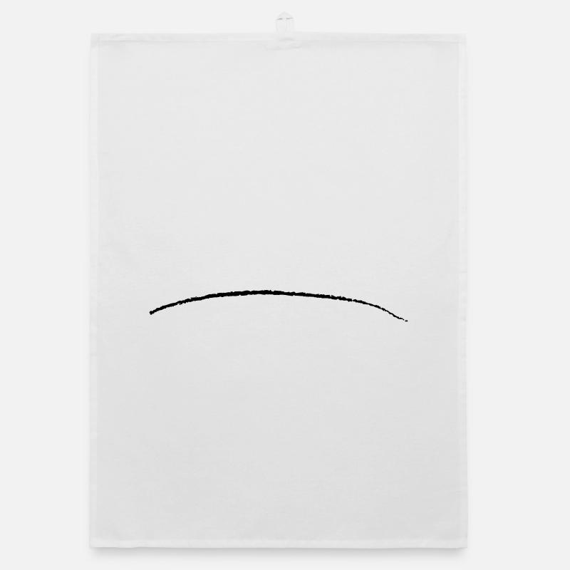 curved stroke brushstroke underscore line Organic dish towel