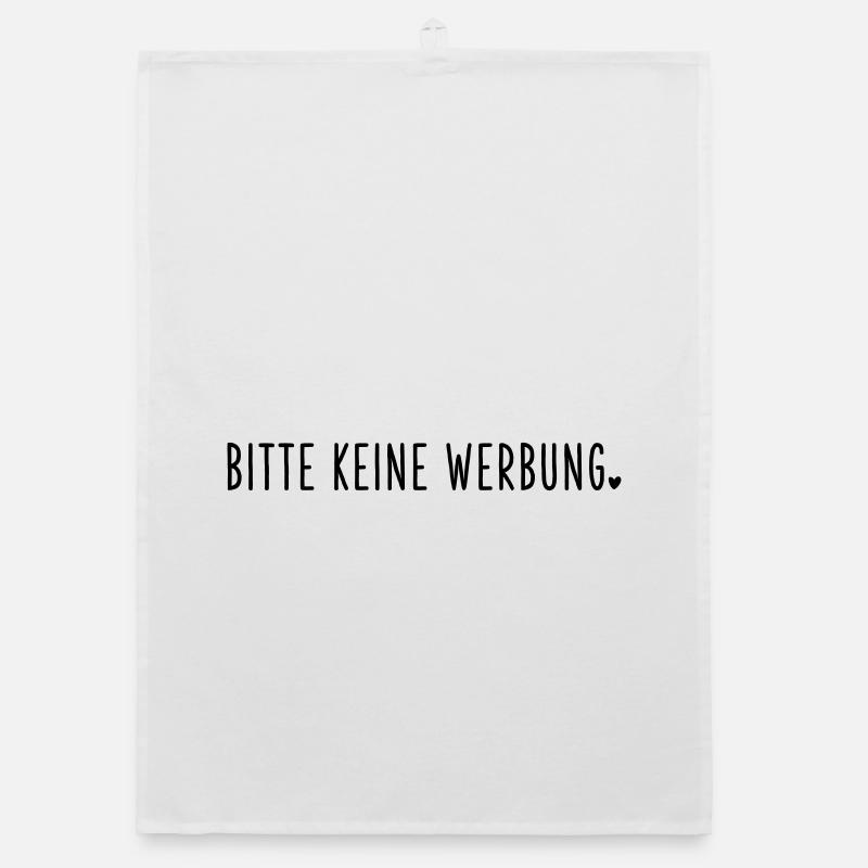 Bitte keine Werbung Organic Geschirrtuch