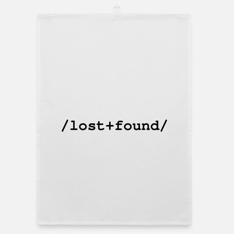 Lost+Found - /lost+found/ folder - Organic dish towel - white
