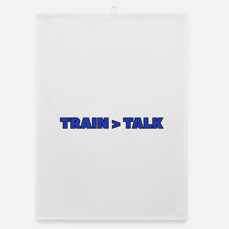 Train > Talk – Gym & Fighter Mindset Design Torchon bio